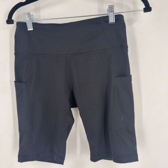 Baleaf Flyleaf 9" Tight-fitting Biking Athletic Shorts Small Phone Pockets Black - Picture 2 of 11